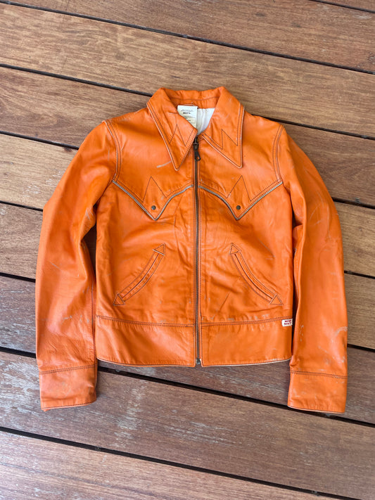 Miss Sixty Orange Leather Jacket